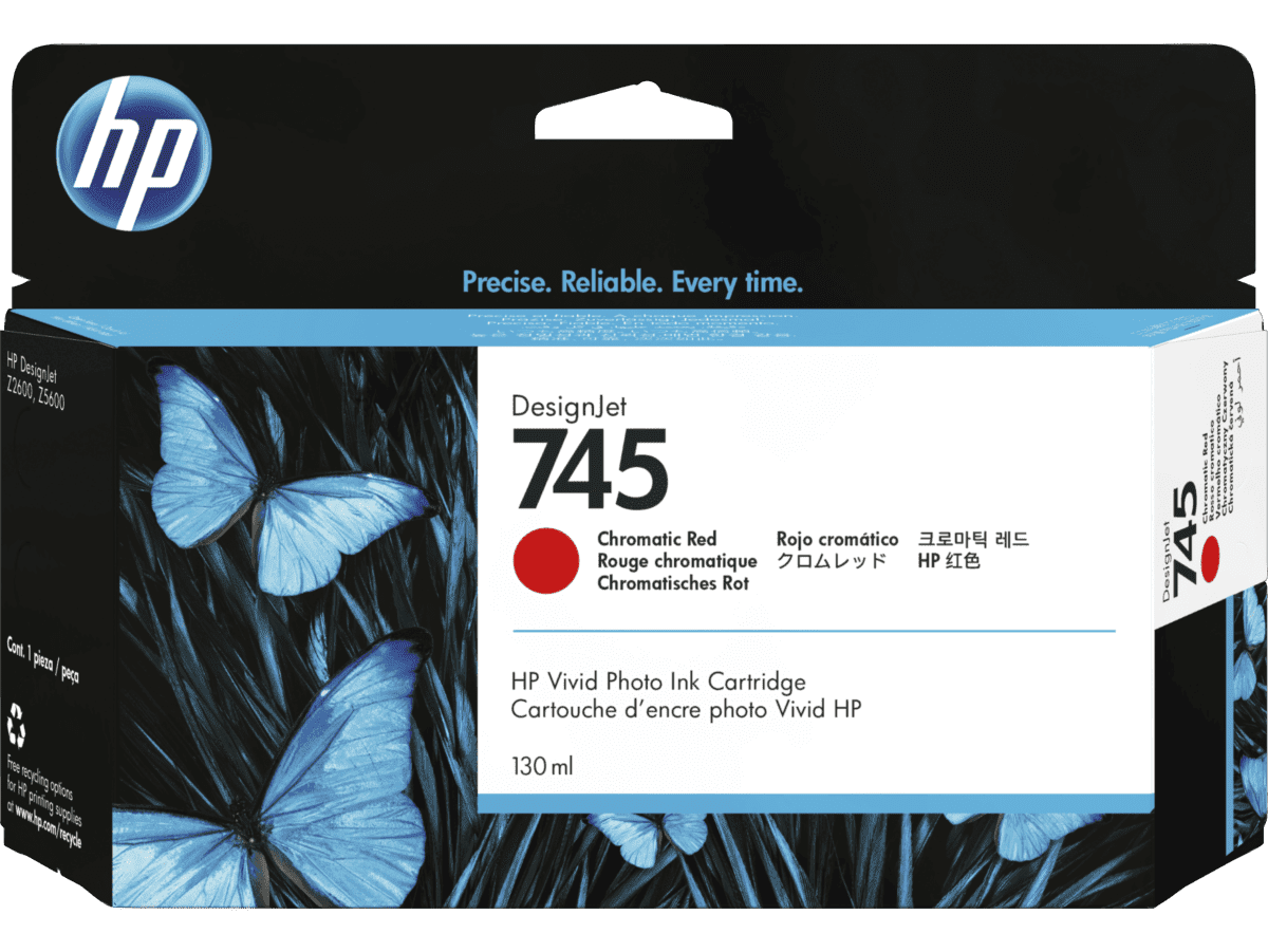HP 745, (F9K00A) Chromatic Red Original Ink Cartridge HP 745, (F9K00A) Chromatic Red Original Ink Cartridge