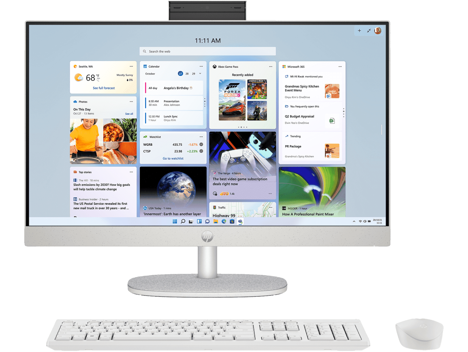 HP 60.5 cm (23.8) All-in-One Desktop PC 24-cr0271in - 16 GB RAM