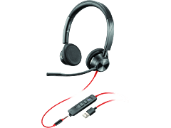 Poly Blackwire 3325 Microsoft Teams Certified USB-A Headset (76J21AA)