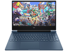 HP Victus 39.6 cm (15.6) Gaming Laptop 15-fa2103TX, Blue - 39.6 cm (15.6) - Performance blue, chrome logo (BV5E5PA)