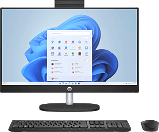 HP 60.5 cm (23.8) All-in-One Desktop PC 24-cr0480in - 60.5 cm (23.8) - Jet black (BX9S6PA)