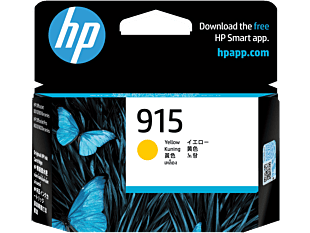 HP 915 Yellow Original Ink Cartridge (3YM17AA) - Center facing