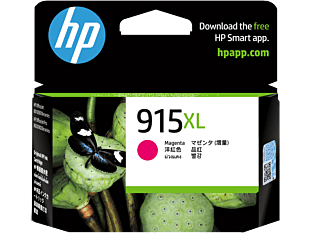 HP 915XL High Yield Magenta Original Ink Cartridge (3YM20AA) - Center facing