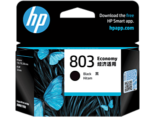 HP 803 Economy Black Original Ink Cartridge (3YP42AA) - Bundle