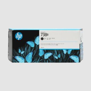 HP 738B 300-ml Black DesignJet Ink Cartridge (498P6A)