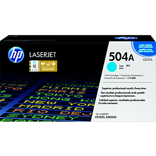 HP 504A Cyan Original LaserJet Toner Cartridge