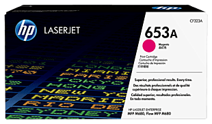 HP 653A Magenta Original LaserJet Toner Cartridge (CF323A) - Center facing