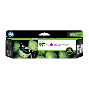 HP 971XL High Yield Magenta Original Ink Cartridge (CN627AA) - Center facing