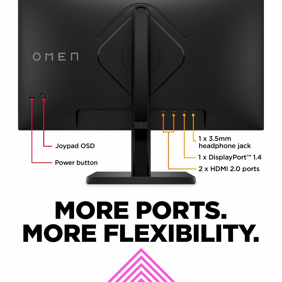 HP OMEN 60.5 cm (23.8) FHD 165Hz Gaming Monitor - OMEN 24 - 23.8 (780F0AA)