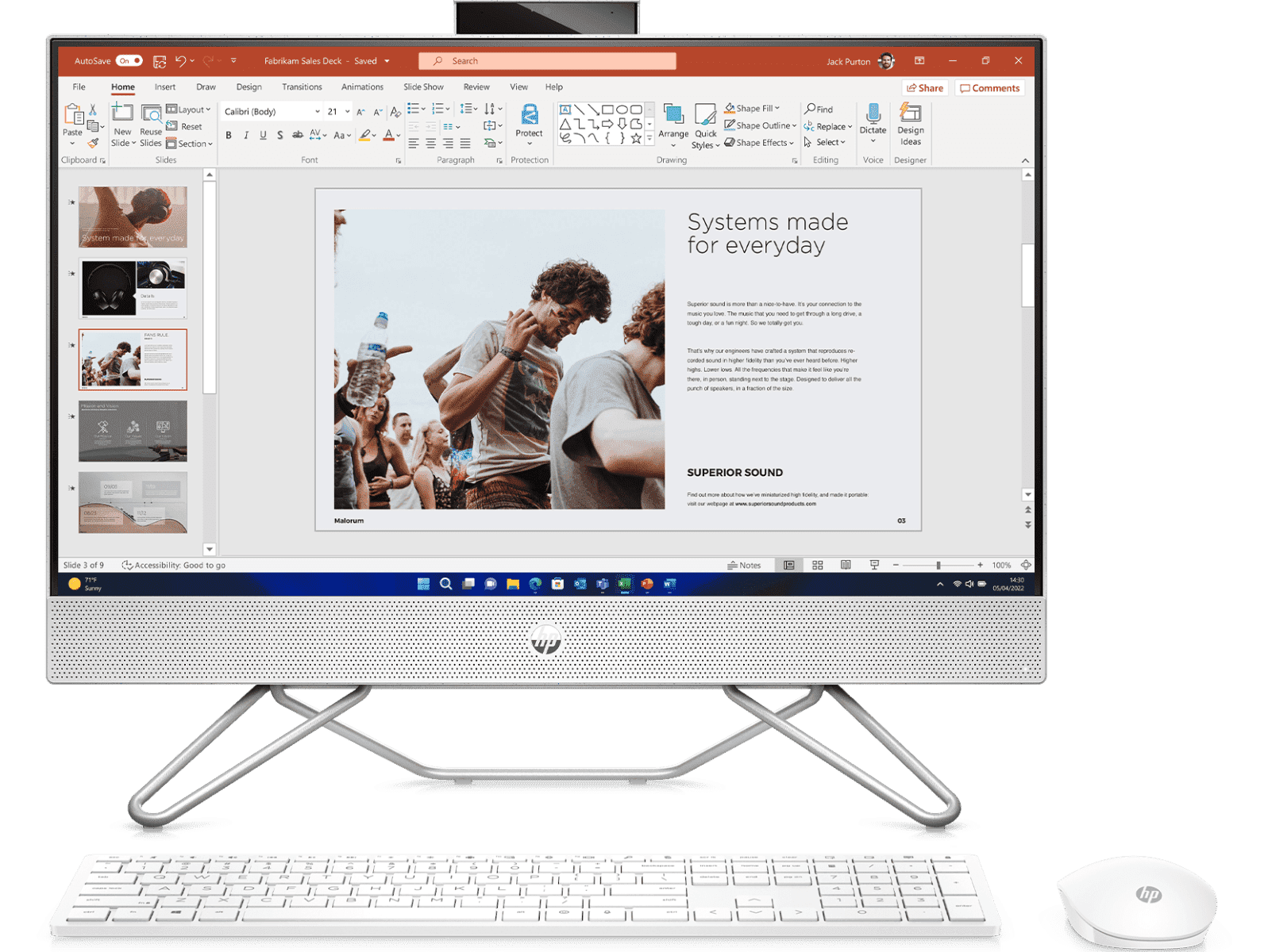 HP Pro 240 G9 60.5 cm (23.8) All-in-One Desktop PC - 60.45 cm (23.8) - Natural silver (6X3S5PA)