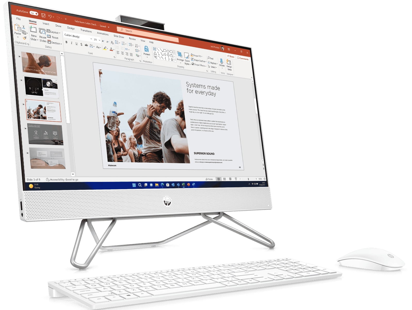 HP Pro 240 G9 60.5 cm (23.8) All-in-One Desktop PC - 60.45 cm (23.8) - Natural silver (6X3S5PA)