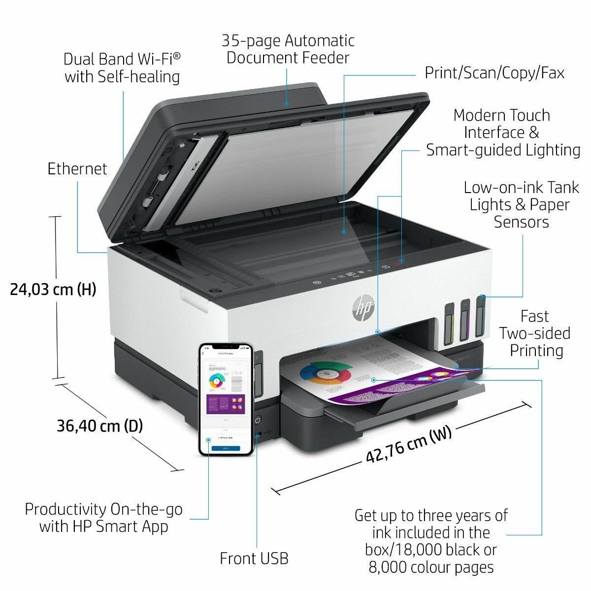 HP Smart Tank 790 Wi Fi All-in-One Printer