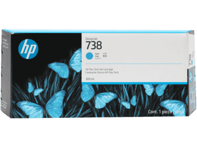 HP 738B 300-ml Black DesignJet Ink Cartridge - (498P6A) - Shop HP