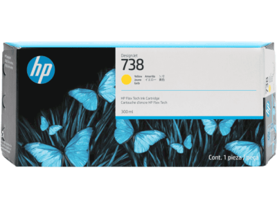 HP 738B 300-ml Black DesignJet Ink Cartridge - (498P6A) - Shop HP