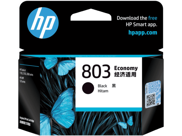 HP 803 Economy Black Original Ink Cartridge (3YP42AA) - Bundle
