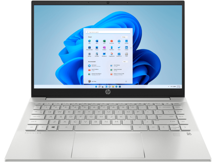 HP Pavilion Laptop 14-ec1008AU - 35.6 cm (14) - Natural silver (6D9T4PA) - Center facing
