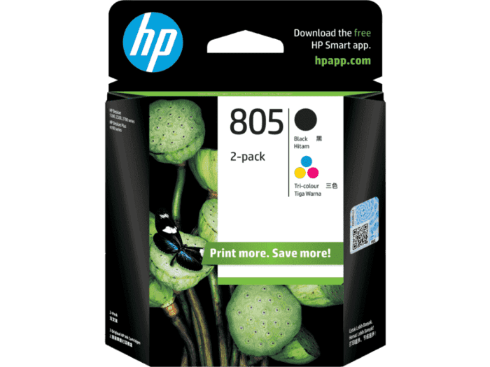 HP 805 Color/Black Ink Cartridge Combo 2Pack (6ZD32AA) Shop India