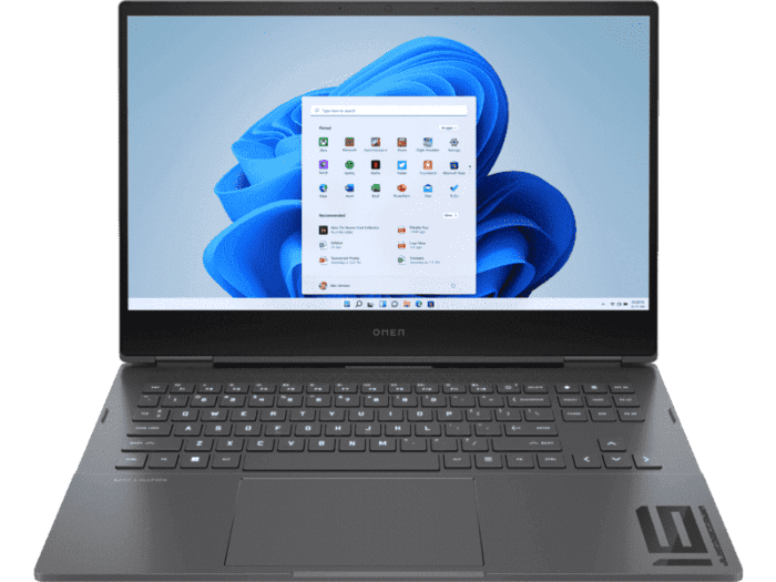 OMEN Gaming Laptop 16-n0079AX - 40.89 cm (16.1) - Mica silver cover and base, mica silver aluminum keyboard frame (77Z67PA) - Center facing