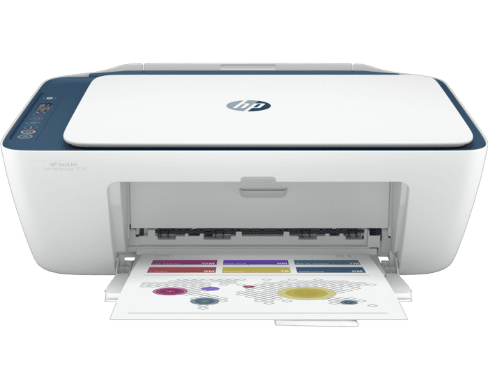 HP DeskJet Ink Advantage 2778 All-in-One Printer, Copy, Scan, Dual Band WiFi, Bluetooth, USB (7FR21B)