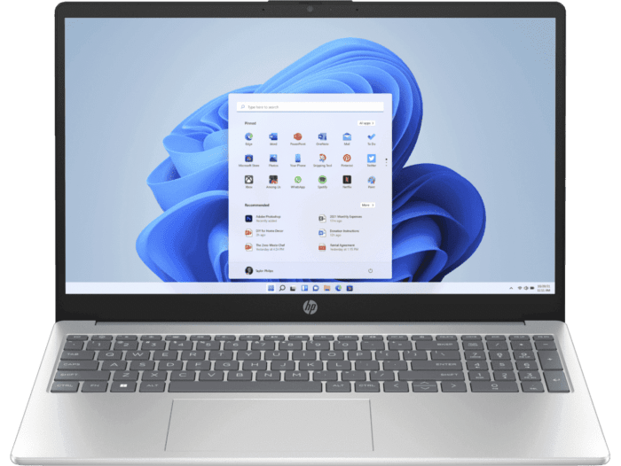 HP Laptop 39.6 cm 15-fd0021TU - Blue - 39.62 cm (15.6) - Moonlight blue (7Q6Z2PA)