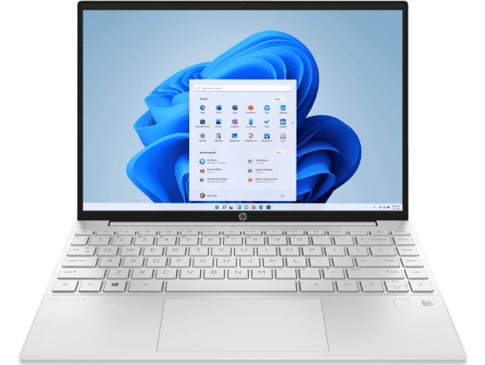 HP Pavilion Aero Laptop 13-be2057AU - 33.78 cm (13.3) - Natural silver magnesium-aluminium Thixomolding (7S460PA) - Center facing
