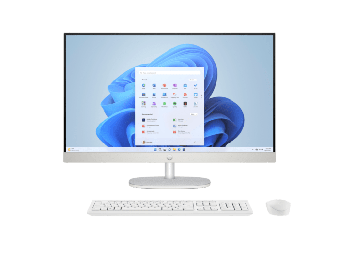 HP 27 All-in-One 27-cr0425 PC - 60.5 cm (23.8) - Shell white (D5UN6PA)