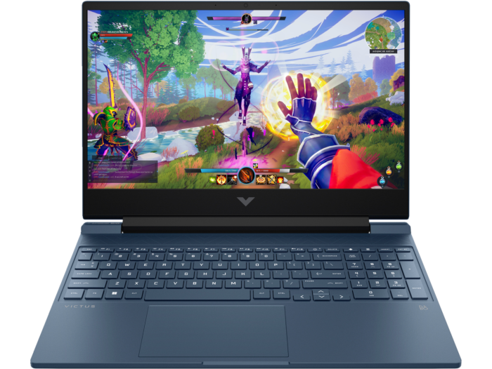 HP Victus 39.6cm (15.6) Gaming Laptop 15-fa2191TX, Blue - 39.6 cm (15.6) - Performance blue, chrome logo (BT6B4PA)