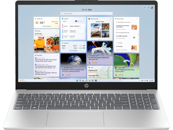 HP Laptop 39.6 cm (15.6) 15-fd0572TU - 39.62 cm (15.6) - Natural silver (BG6D9PA)