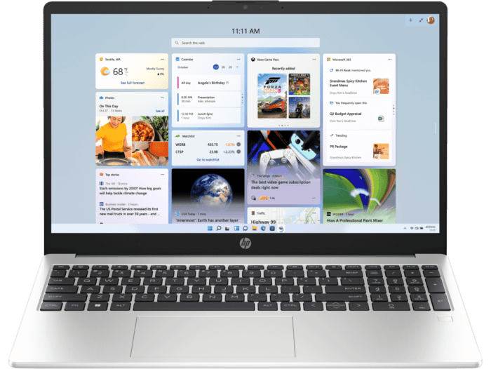 HP 255R 39.6 cm (15.6) G10 Business Laptop PC, Silver - 39.62 cm (15.6) - Turbo silver (C8HS5AT)