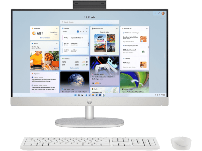 HP 60.5 cm (23.8) All-in-One Desktop PC 24-cr0271in - 60.5 cm (23.8) - Shell white (D31SRPA)