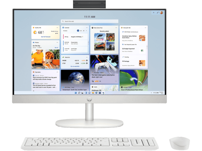 HP 60.5 cm (23.8) All-in-One Desktop PC 24-cr0483in - 60.5 cm (23.8) - Shell white (C20D4PA)