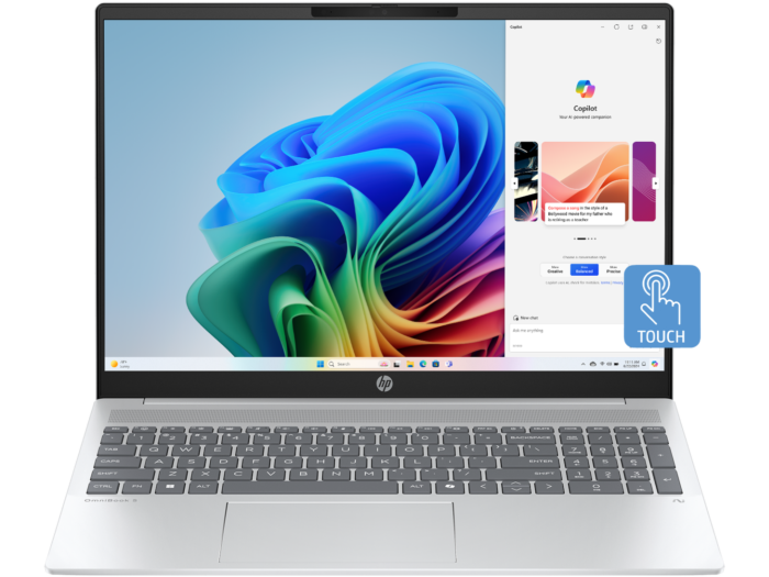 HP OmniBook 5 Next Gen AI 16-ag1046AU, Silver - 40.6 cm (16) - Glacier silver aluminum (C20W1PA)