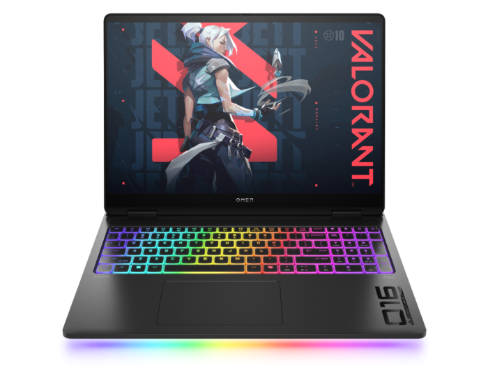 OMEN MAX Gaming Laptop 16, Black, Core Ultra 7 - 255HX (20C), RTX 5070 8GB, 32 GB DDR5 - 40.5 cm (16) - Shadow black aluminum in cover and base, light bar, RGB in keyboard frame, black chrome logo (C27DVPA)