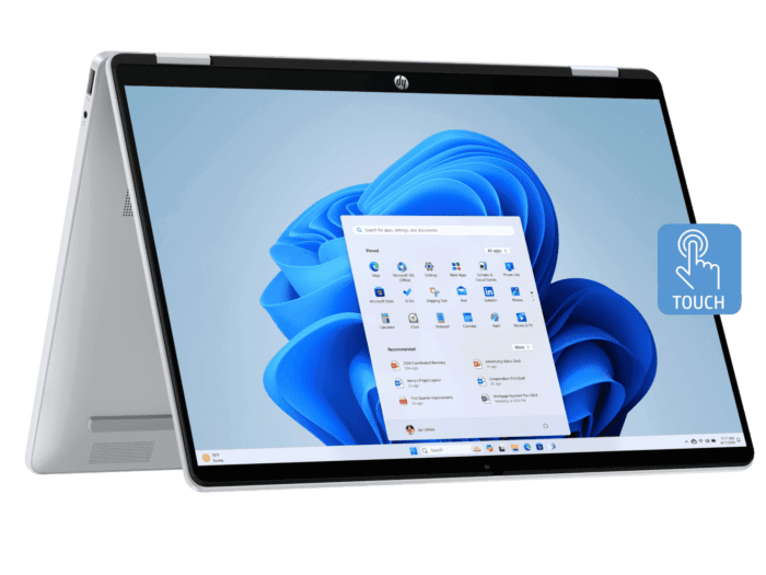 HP OmniBook 5 Flip 35.6 cm (14) 14-fp0790TU, Silver - 35.56 cm (14) - Glacier silver (BX9Q8PA)