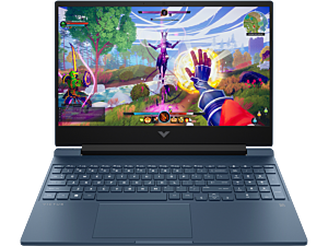 HP Victus 39.6cm (15.6) Gaming Laptop 15-fa2191TX, Blue - 39.6 cm (15.6) - Performance blue, chrome logo (BT6B4PA)