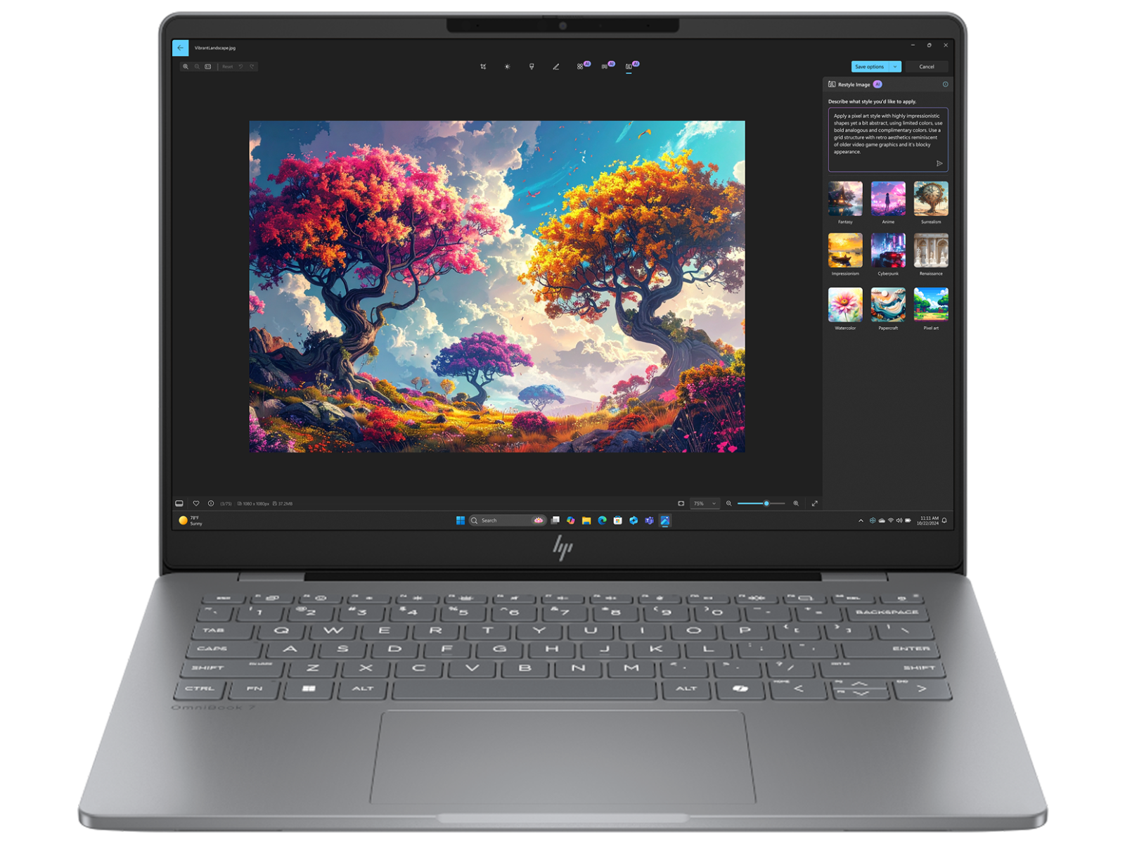HP Omnibook 7 Laptop Ai 14 美品 HP OmniBook 7 35.6 cm (14) AI 14-fr0116TU, Silver - 32 GB RAM